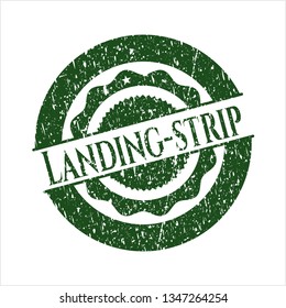 Green Landing-strip distress rubber grunge texture stamp