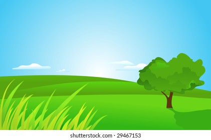 green landscape