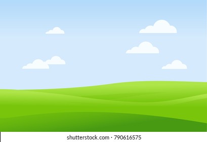 Background Landscape Hills Blue Sky Clouds Stock Vector (Royalty Free ...