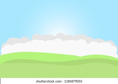 Landscape Blue Sky Mountain Stock Vector (Royalty Free) 1188539932