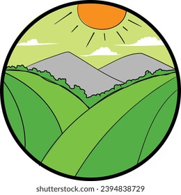 Green landscape for refresh mind