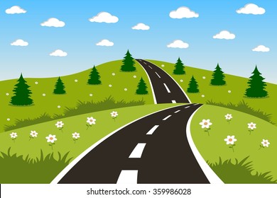 Road Background Cartoon Stock Vectors, Images & Vector Art | Shutterstock