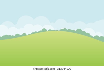 green landscape vector