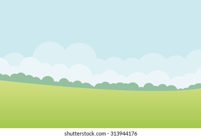 green landscape vector