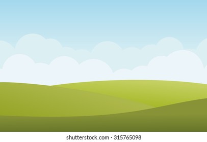 green landscape vector