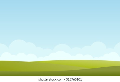 green landscape vector