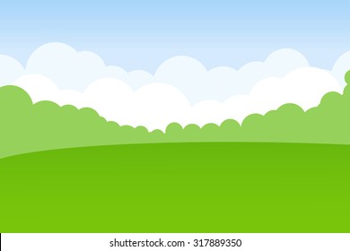 green landscape vector