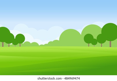 Green Landscape Vector