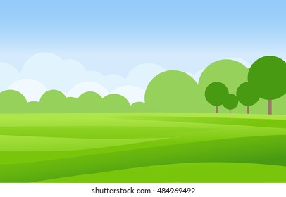 Green Landscape Vector