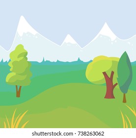 green landscape vector
