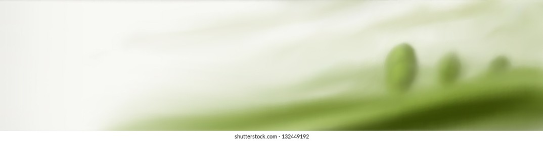 Green landscape. Vector illustration