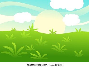 Green Landscape.vector