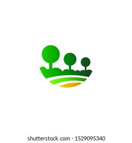 Green Landscaping Logo Design Template