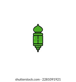 grünes Laternensymbol Ramadan und Islamisches Oid