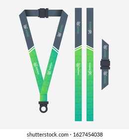 Green Lanyard Template for Agriculture Company