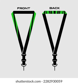 green lanyard template for honey bee company