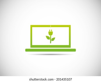 Green Laptop Notebook