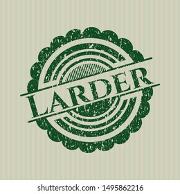 Green Larder distressed grunge stamp