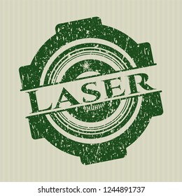 Green Laser with rubber seal texture