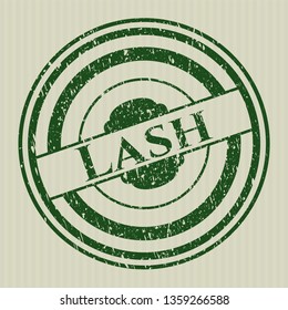 Green Lash with rubber seal texture
