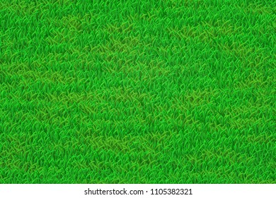 Green  lawn illustration. Realistic grass texture. EPS 10