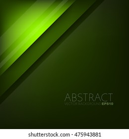 Green layer vector background with space for design