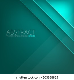 Green layer vector background with space for design