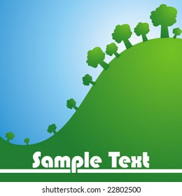 green layout background
