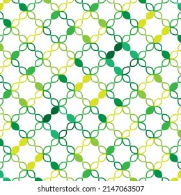 Green leaf abstract pattern background design