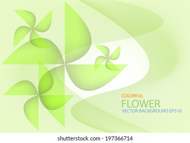 Green leaf background for design , vector