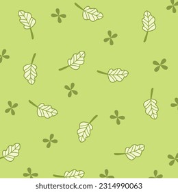 
Green leaf background vector drawing