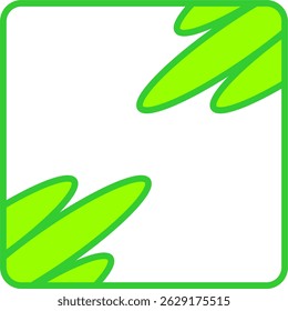 green leaf background vector illustration