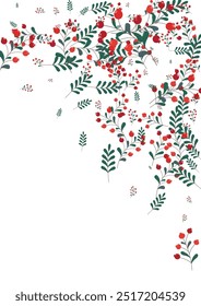 Vetor Branco de Fundo de Folha Verde. Ilustração de Rótulo de Erva. Gradação de folhagem Borgonha. Conjunto de madeira. Papel de Parede Rowan.