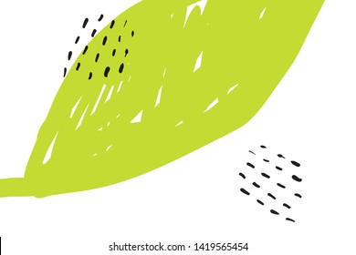 Green leaf background for your design. Modern illustration