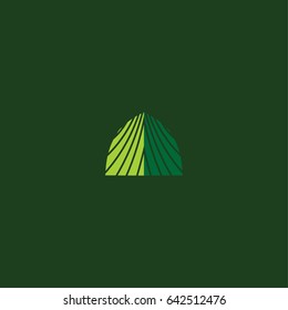 green leaf and beauty logo