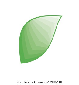 Green leaf bio emblem. Sign for natural product. Eco production logo
