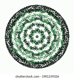 green leaf circle design image
