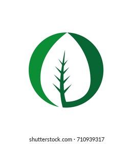 Green Leaf Circle Logo Stock Vector (Royalty Free) 710939317 | Shutterstock