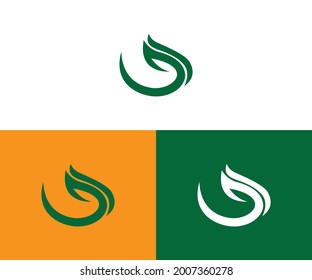 logotipo vectorial de círculo de hoja verde, plantilla creativa de diseño gráfico ecológico