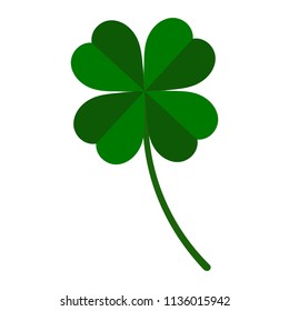 green leaf clover on a white background