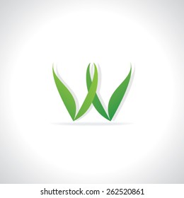 green leaf concept logo illustration 
