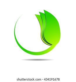 Green leaf  design