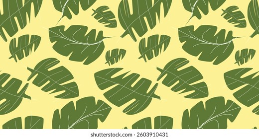 green leaf. design leaves seamless pattern ornament 