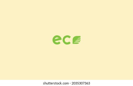 green leaf Eco logo design