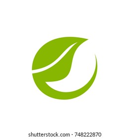 Green Leaf Eco Logo Vector Template Stock Vector (Royalty Free ...