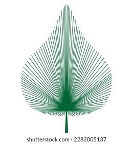 Plantilla de diseño de vectores de logotipo ecológico lineal ecológico de Green Leaf