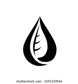 Green Leaf eco organic Logo design vector template