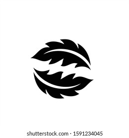 Green Leaf eco organic Logo design vector template