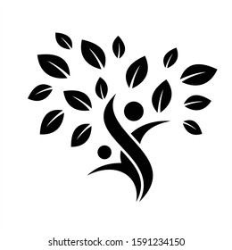 Green Leaf eco organic Logo design vector template