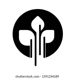 Green Leaf eco organic Logo design vector template